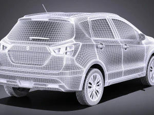 Suzuki SX4 2016 vray 3D Model