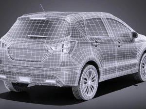 Suzuki SX4 2016 vray 3D Model