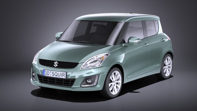 Suzuki Swift 2015 vray 3D मॉडल .c4d .max .obj .3ds .fbx .stl .blend