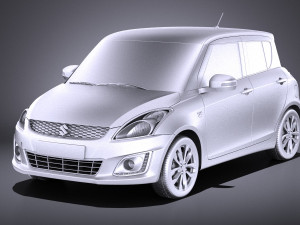 Suzuki Swift 2015 vray 3D मॉडल