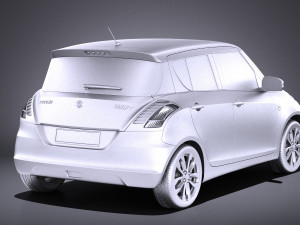 Suzuki Swift 2015 vray 3D मॉडल