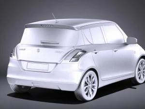 Suzuki Swift 2015 vray 3D Model