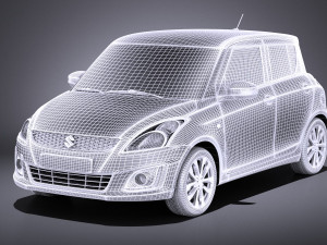 Suzuki Swift 2015 vray 3D मॉडल