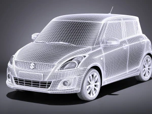 Suzuki Swift 2015 vray 3D Model