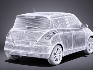 Suzuki Swift 2015 vray 3D मॉडल