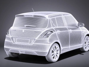 Suzuki Swift 2015 vray 3D Model