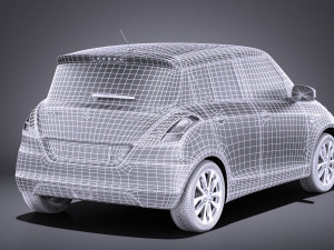 Suzuki Swift 2015 vray 3D मॉडल