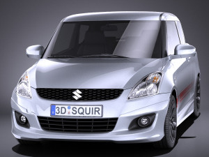 Suzuki Swift X-ite 2015 vray Modelo 3D