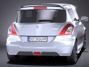 Suzuki Swift X-ite 2015 vray Modelo 3D