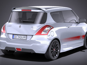 Suzuki Swift X-ite 2015 vray Modelo 3D