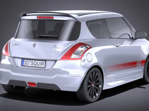 Suzuki Swift X-ite 2015 vray 3D Model