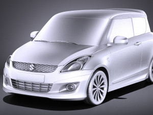 Suzuki Swift X-ite 2015 vray Modelo 3D