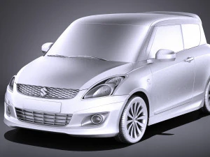Suzuki Swift X-ite 2015 vray 3D Model