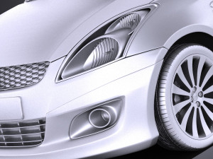 Suzuki Swift X-ite 2015 vray Modelo 3D