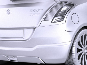 Suzuki Swift X-ite 2015 vray Modelo 3D