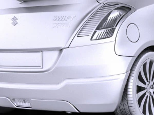 Suzuki Swift X-ite 2015 vray 3D Model