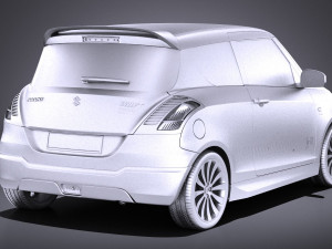Suzuki Swift X-ite 2015 vray Modelo 3D