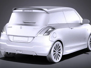 Suzuki Swift X-ite 2015 vray 3D Model