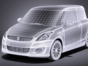 Suzuki Swift X-ite 2015 vray Modelo 3D