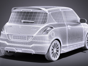 Suzuki Swift X-ite 2015 vray Modelo 3D