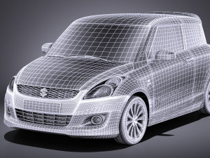 Suzuki Swift X-ite 2015 vray Modelo 3D