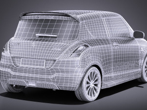 Suzuki Swift X-ite 2015 vray Modelo 3D