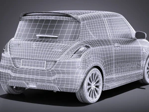 Suzuki Swift X-ite 2015 vray 3D Model