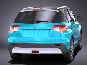 Suzuki Vitara 2017 vray 3D Model