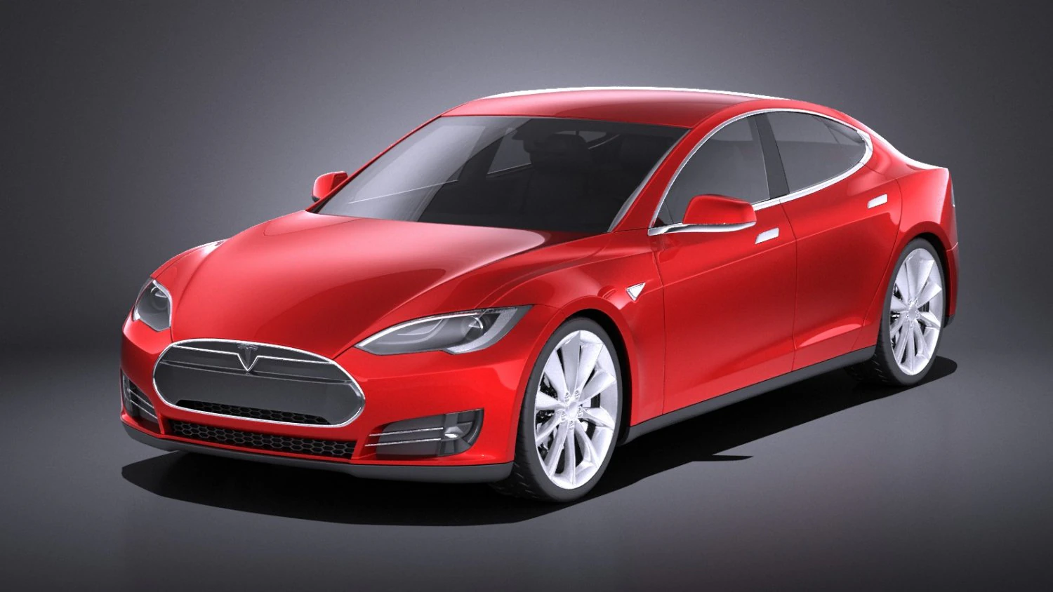 Tesla Model S 2015 vray 3D Model .c4d .max .obj .3ds .fbx .stl .blend 