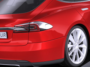 Tesla Model S 2015 vray 3Dモデル