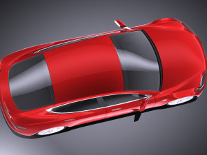 Tesla Model S 2015 vray 3Dモデル