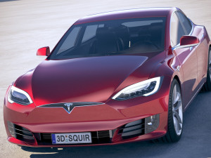 Tesla Model S P100D 2018 Modelo 3D