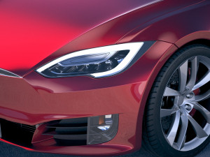Tesla Model S P100D 2018 Modelo 3D