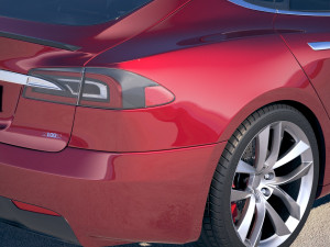 Tesla Model S P100D 2018 Modelo 3D
