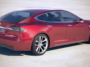 Tesla Model S P100D 2018 Modelo 3D