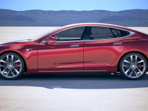 Tesla Model S P100D 2018 3D Model