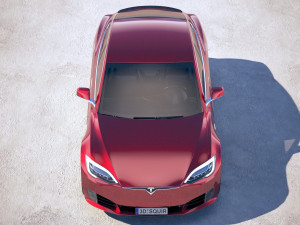 Tesla Model S P100D 2018 Modelo 3D