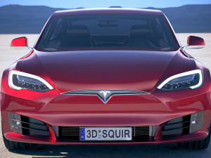Tesla Model S P100D 2018 Modelo 3D