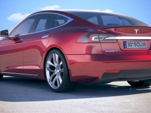 Tesla Model S P100D 2018 Modelo 3D