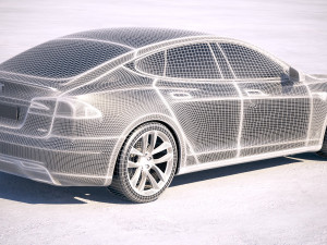 Tesla Model S P100D 2018 Modelo 3D