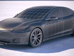 Tesla Model S P100D 2018 Modelo 3D