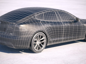 Tesla Model S P100D 2018 Modelo 3D