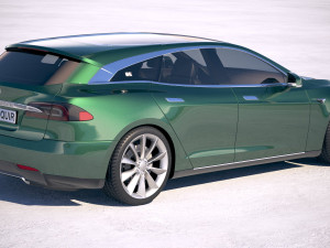 Tesla Model S Shooting Brake 2019 3D 模型