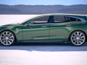 Tesla Model S Shooting Brake 2019 3D 模型