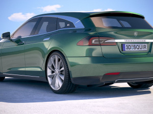 Tesla Model S Shooting Brake 2019 3D 模型