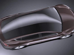 Tesla Model X 2015 vray 3D Model
