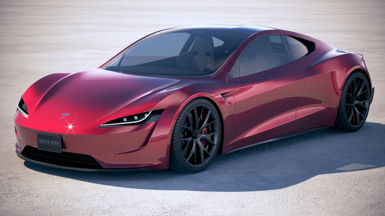 Tesla Roadster 2020 3D Model .c4d .max .obj .3ds .fbx .stl .blend 