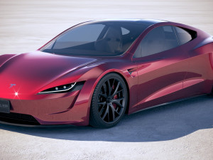 Tesla Roadster 2020 Model 3D