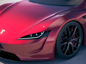 Tesla Roadster 2020 Modello 3D