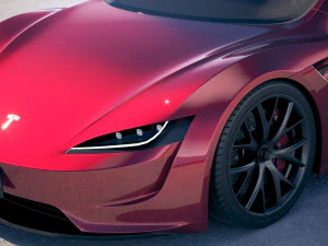 Tesla Roadster 2020 3D Model